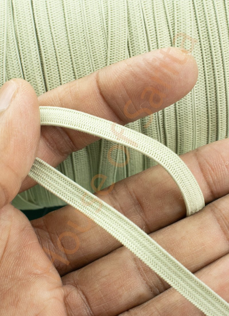5mm Light Green Elastic – 10 Meters for Sewing & Craft Projects