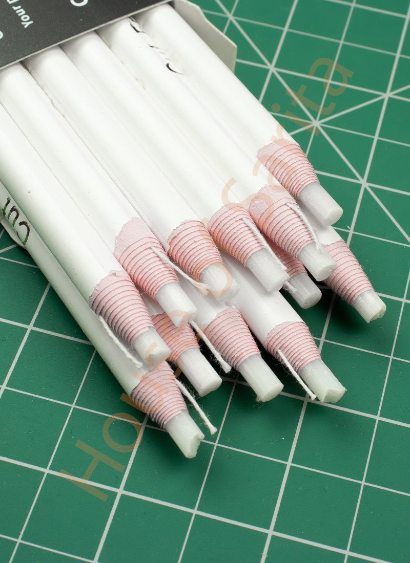 Set of 12 Heat Erasable Wax Pencils for Sewing – Smooth Marking, Clean Finish