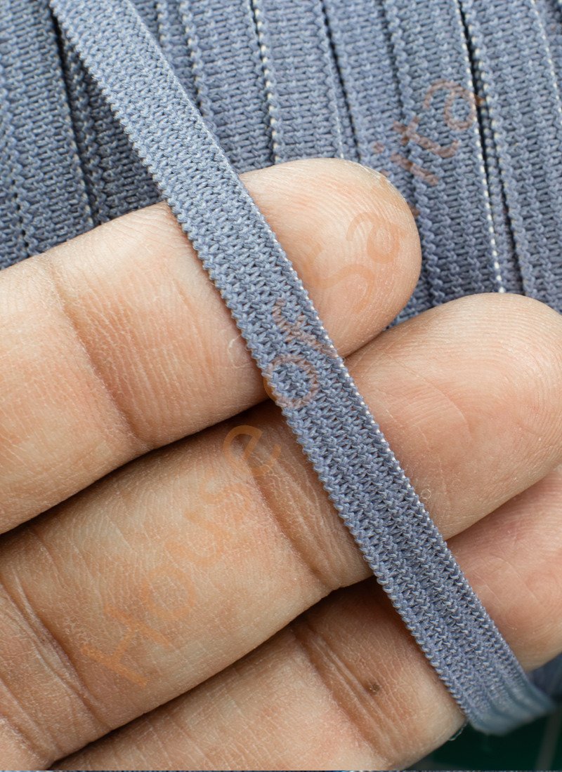 5mm Grey Elastic – 10 Meters for Sewing & Craft Projects